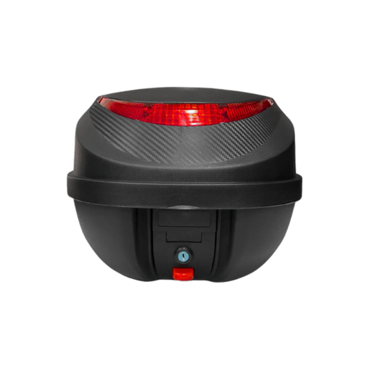 MALETAS 31L NEGRO CON REFLECTOR ROJO EDGE