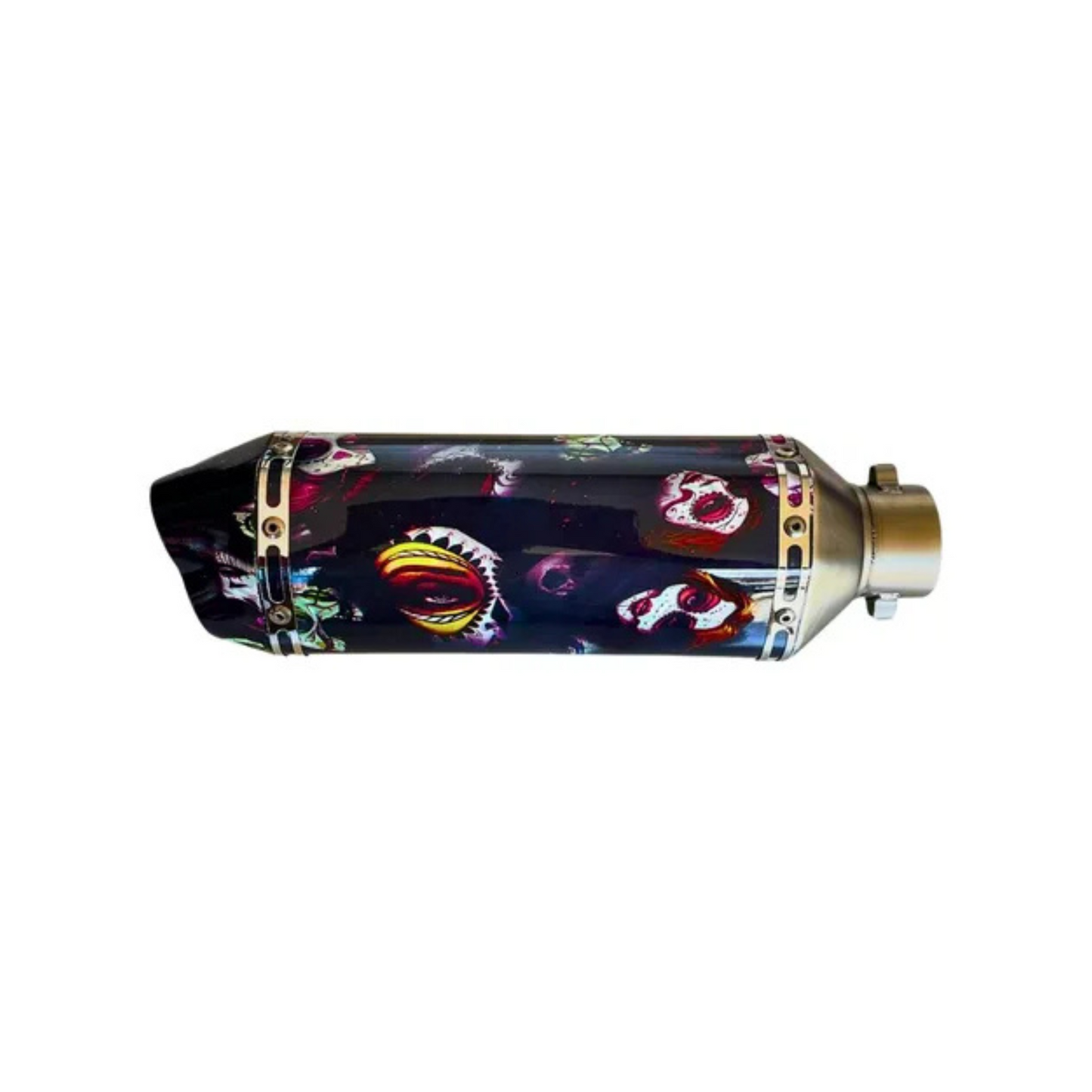 MUFFLE RESONADOR CON DISEÑO DE CATRINAS 2 SALIDAS