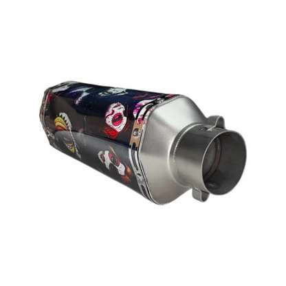 MUFFLE RESONADOR CON DISEÑO DE CATRINAS 2 SALIDAS
