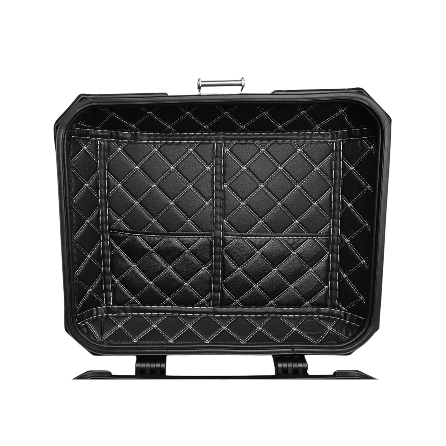 MALETA CUADRADA ALUMINIO NEGRO 45 LITROS