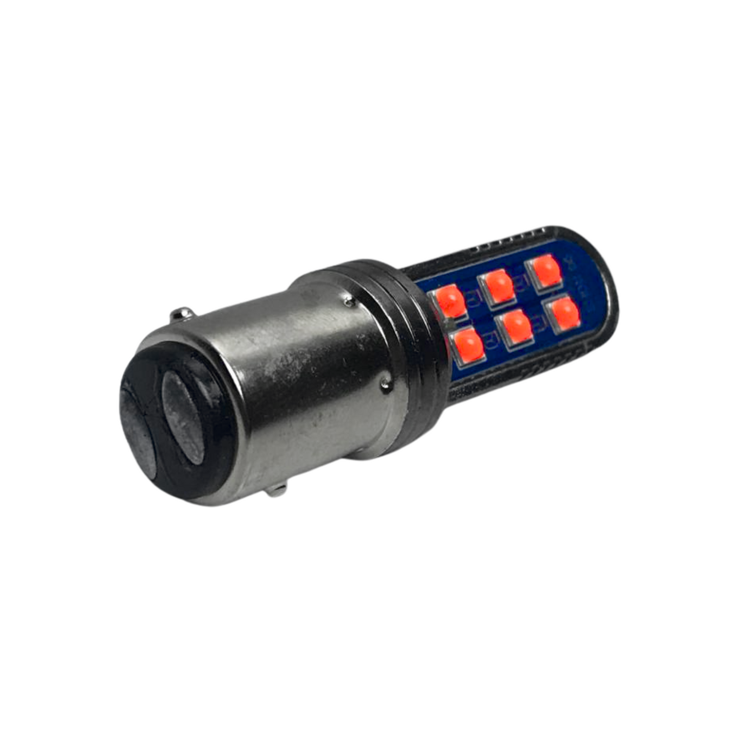 BOMBILLO STOP 12 LED 2 CONTACTOS ROJA FIJA Y ESTROBO STALLION (UND)