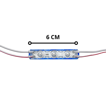 MODULO LED 3 PUNTOS PQÑO AZUL
