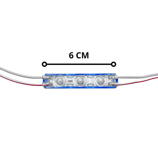 MODULO LED 3 PUNTOS PQÑO AZUL