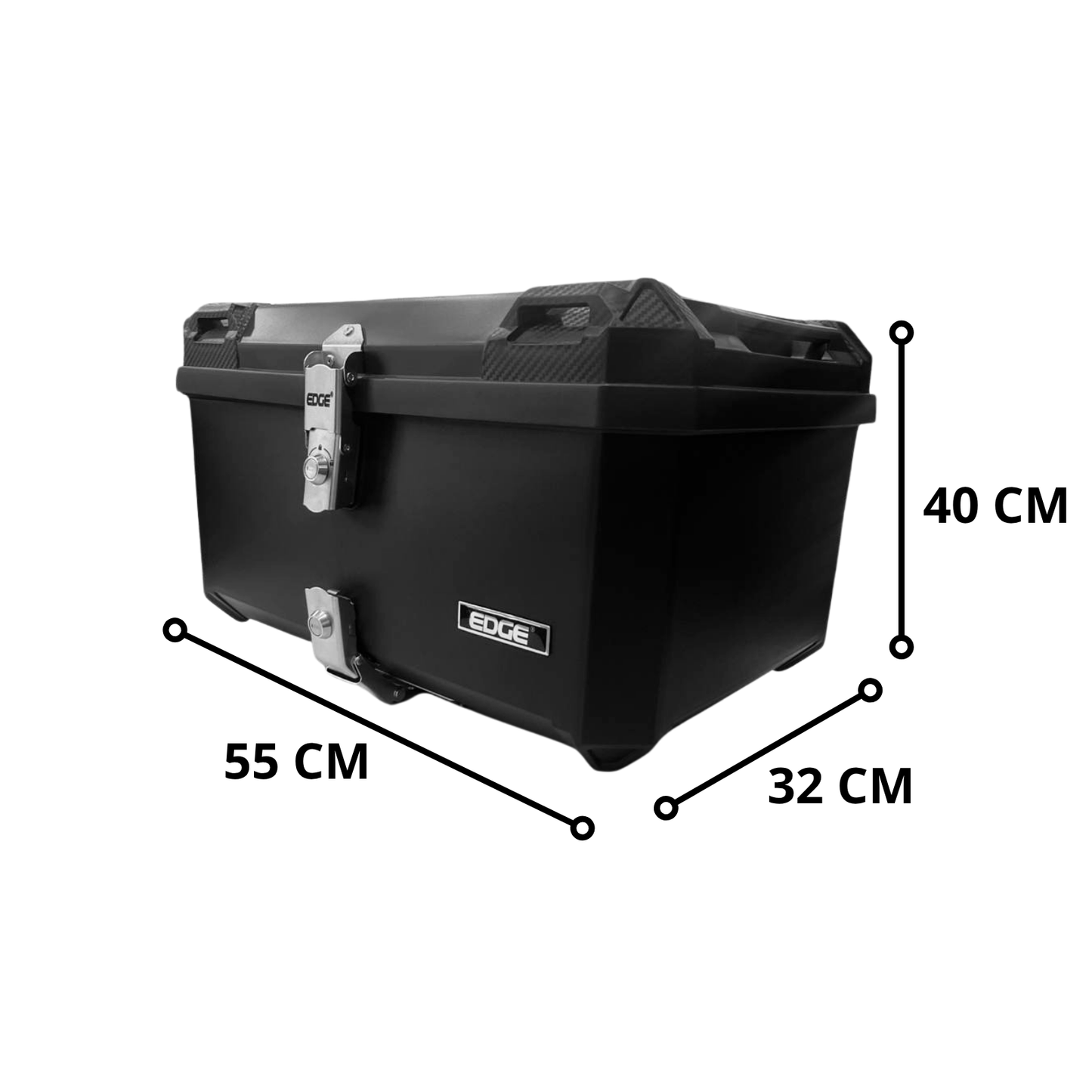 MALETAS 60L NEGRO CUADRADA EDGE CON ESPALDAR