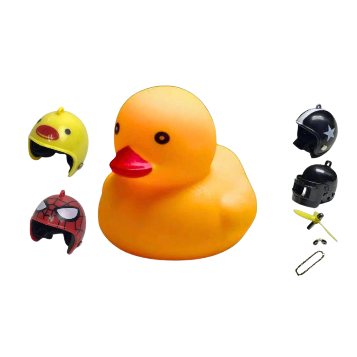 ACOMPAÑANTE PATITO DECORATIVO CON LUCES MOTOS