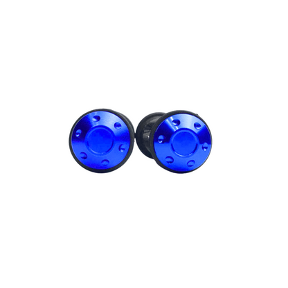 PUÑOS DECORATIVOS AZUL DOMINO CON HUESO  DE ACELEREACION