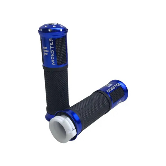 PUÑOS DECORATIVOS MONSTER AZUL CON HUESO DE ACELERACION
