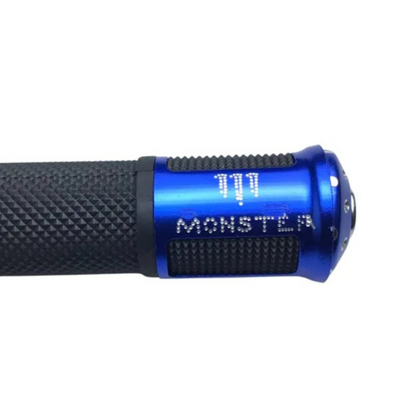 PUÑOS DECORATIVOS MONSTER AZUL CON HUESO DE ACELERACION