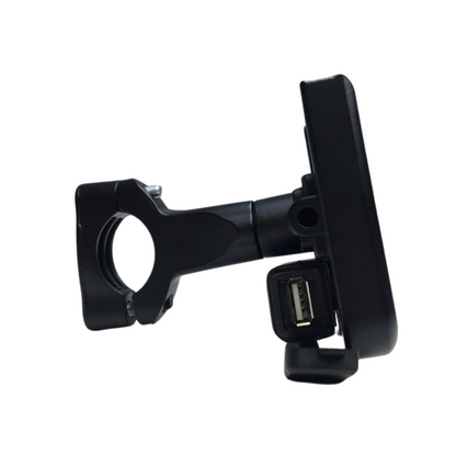 PORTACELULAR CON CARGADOR USB ALUMINIO MOTOS