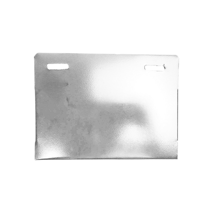 PORTAPLACA METALICO UNIVERSAL CROMADO TIPO ESPEJO