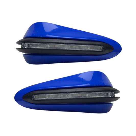 PROTECTORES DE LEVAS AZUL CON LUZ BLANCA