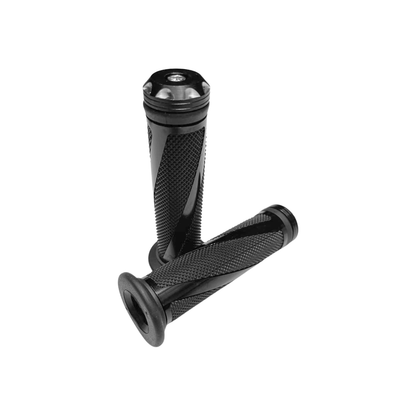 PUÑOS ALUMINIO CON GOMA NEGROS SIN HUESO