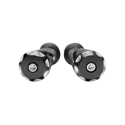 PUÑOS ALUMINIO CON GOMA NEGROS SIN HUESO