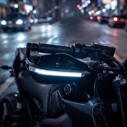 PROTECTORES DE LEVAS NEGRO CON LUZ BLANCA