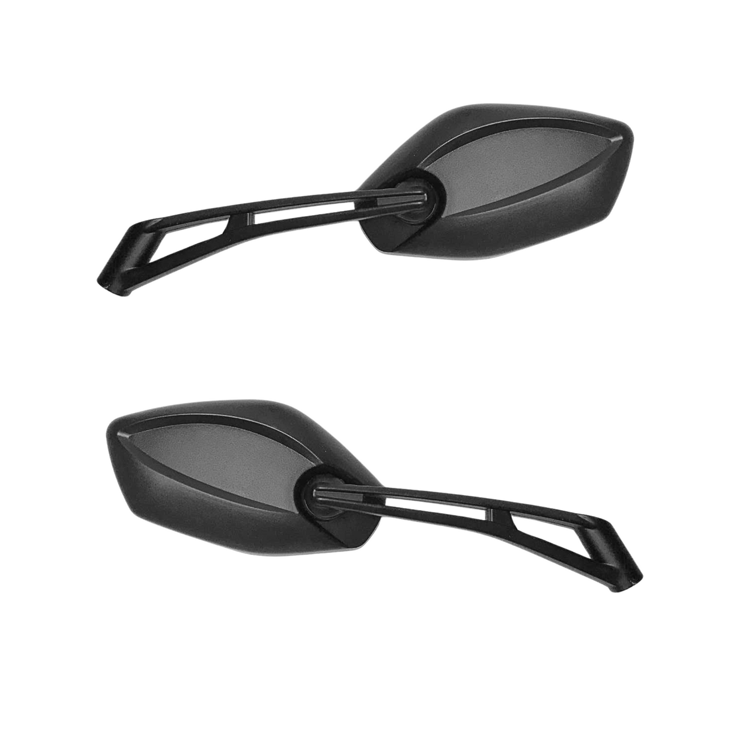 RETROVISORES NEGRO BASE METALICA MOTO TX 200