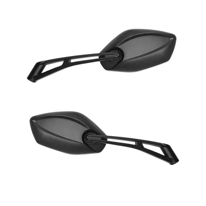 RETROVISORES NEGRO BASE METALICA MOTO TX 200