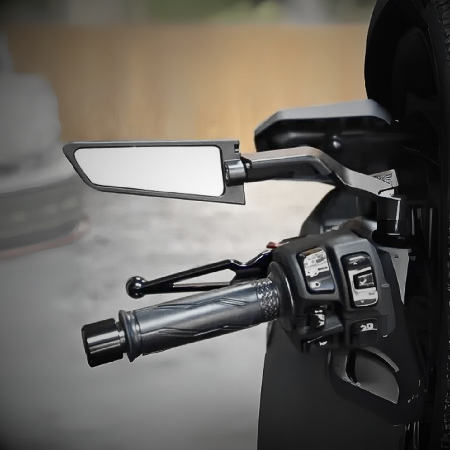 RETROVISORES TIPO ALERON PARA MOTOS GIRO 360 GRADOS