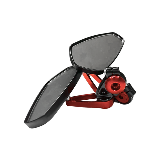 RETROVISORES CAFÉ RACER OVALADOS ROJO