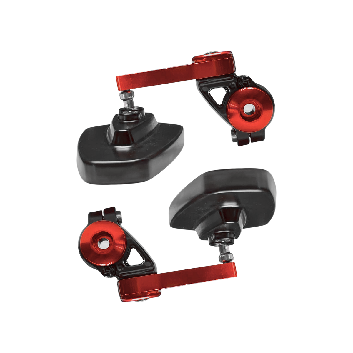 RETROVISORES CAFÉ RACER OVALADOS ROJO