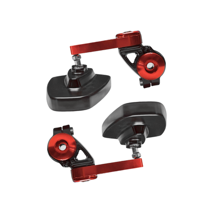 RETROVISORES CAFÉ RACER OVALADOS ROJO
