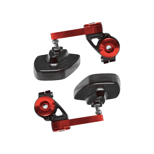 RETROVISORES CAFÉ RACER OVALADOS ROJO