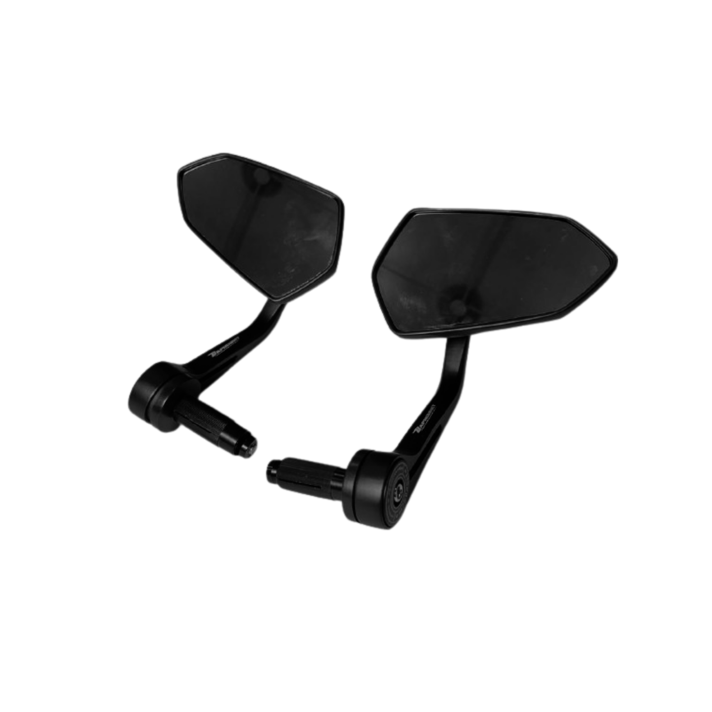 RETROVISORES ESTILO CAFÉ RACER OVALADOS NEGRO