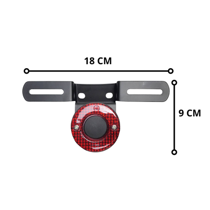 STOP ROJO LED UNIVERSAL REDONDO ARO