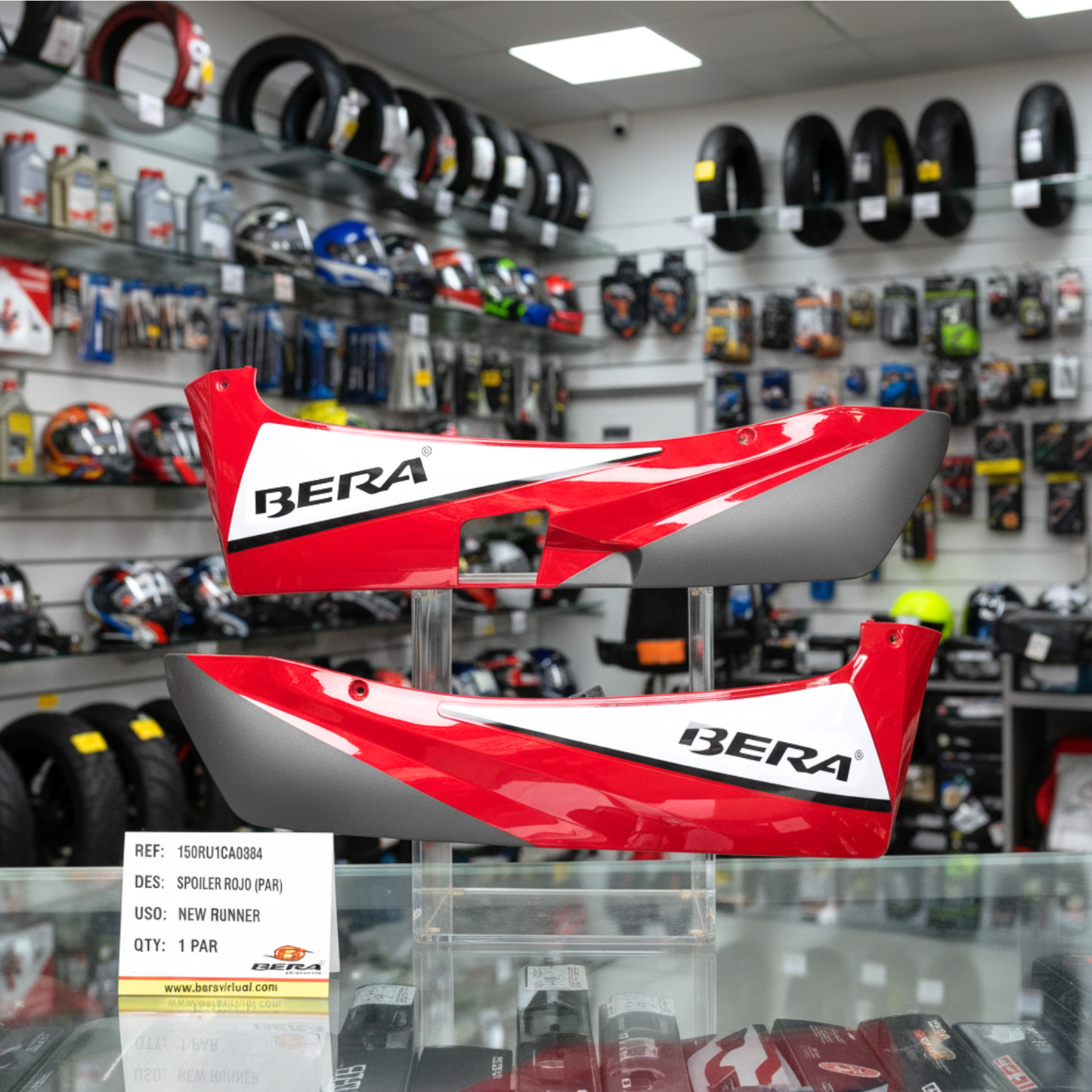 SPOILER NEW RUNNER 2014 ROJO BERA (TAPAS LATERALES DEL PISO) ORIGINAL