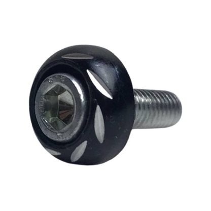 TORNILLOS DECORATIVOS REDONDO RAYADO NEGRO