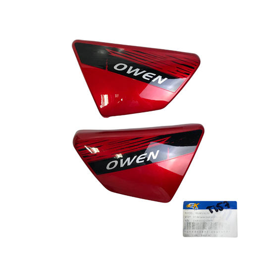 TAPAS LATERALES NEW OWEN II ROJO ORIGINAL EK