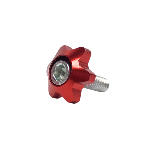 TORNILLOS DECORATIVOS ESTRELLA ROJO