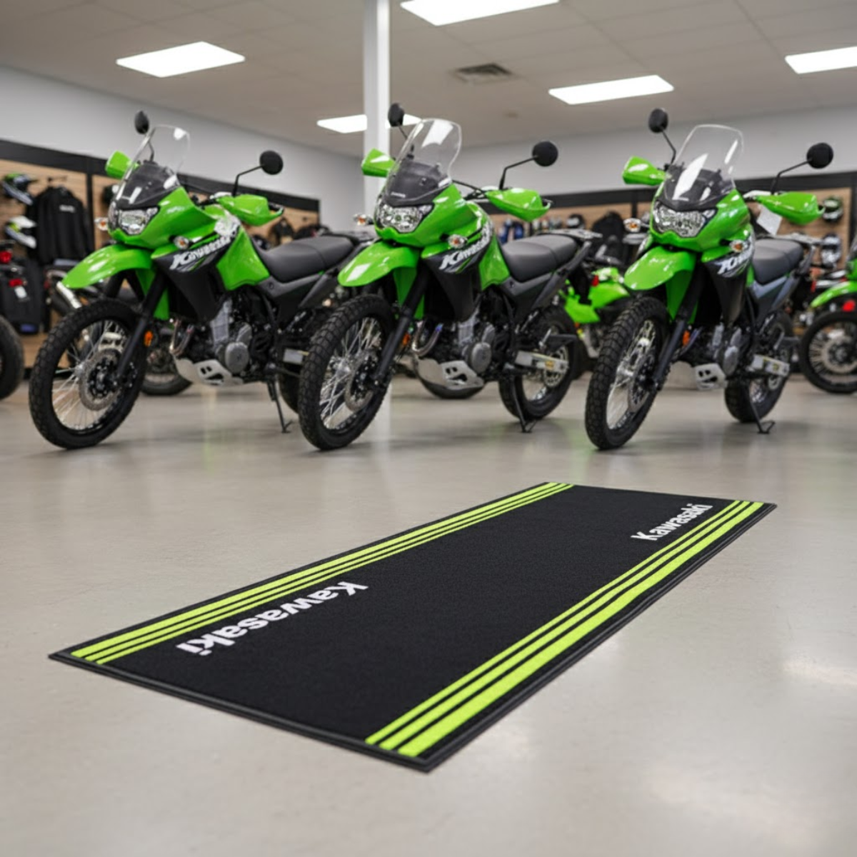 ALFOMBRAS PARA MOTOS EXHIBICION KAWASAKI