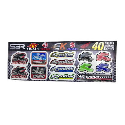 CALCOMANIA DE RESINA DECORATIVO UNIDAD PARA MOTOS